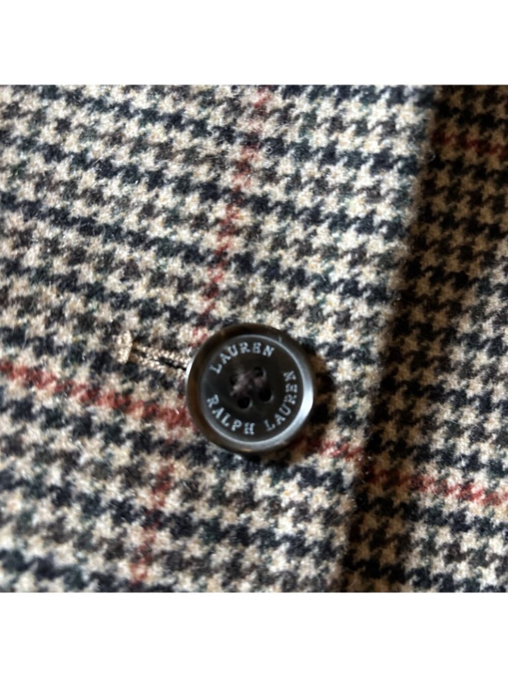 black label ralph lauren woman's Brown & Black Tweed Wool Blend Coat Size 16 - Picture 7 of 10